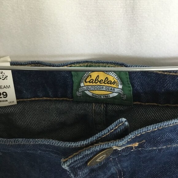 NWT Cabela's Men's Rough Neck Jeans Relaxed Fit Size 50-30 in Dark Wash Workwear - Picture 7 of 11